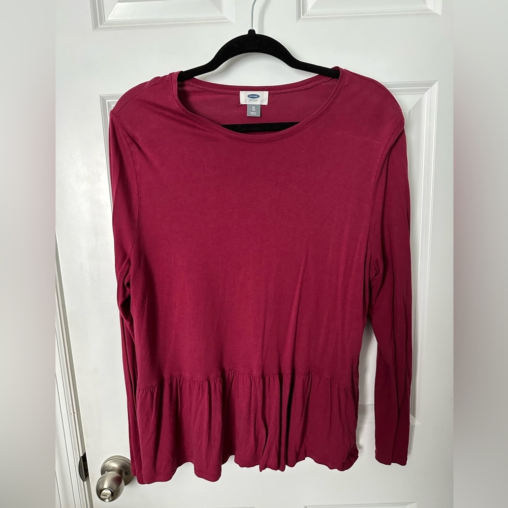 Long Sleeve Peplum top
